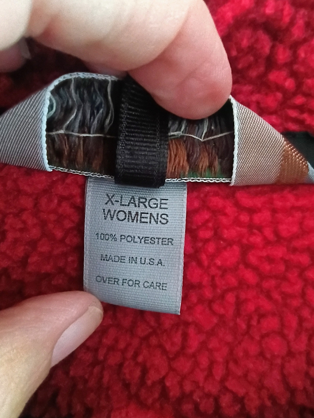 🇺🇸Vintage EMS Polartec Quarter Zip Fleece Pullover Women's XL USA Red Jacket - Picture 4 of 9